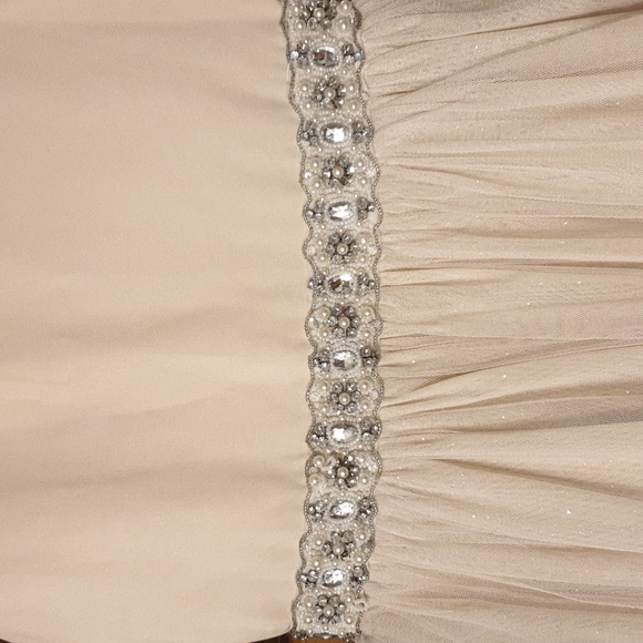 Chantilly Place Big Girls 14 Beaded-Waist Wire-Hem Long Dress wedding  dress - Picture 6 of 16